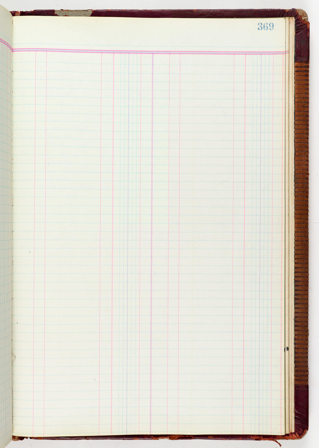 Music Hall Accounting Ledger Journal, volume 6, page 369