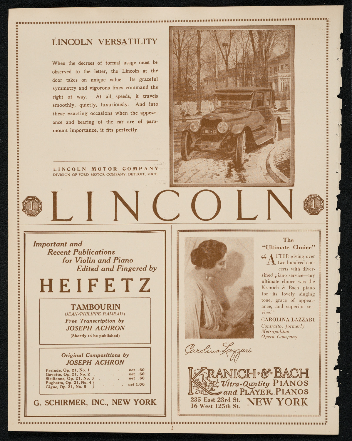 Max Barnett, Piano, February 20, 1924, program page 6