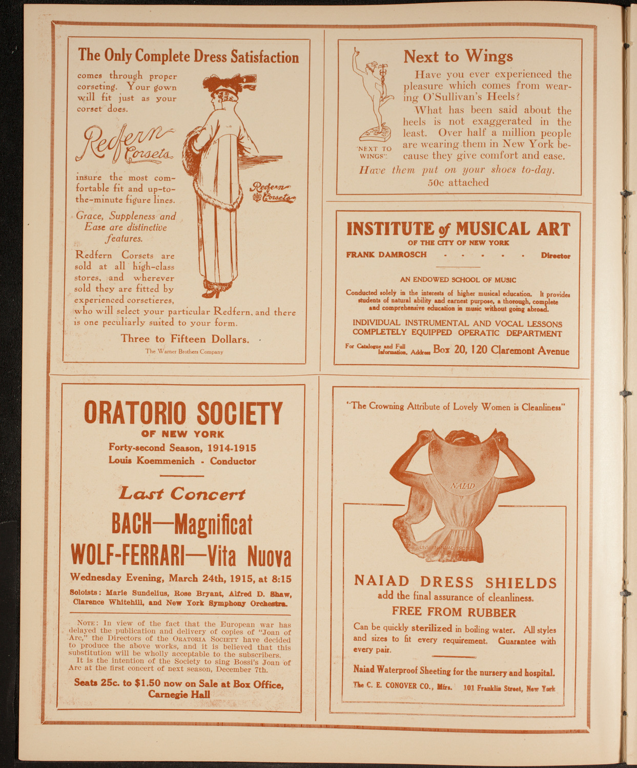 Lecture by Edwin Emerson, February 22, 1915, program page 2