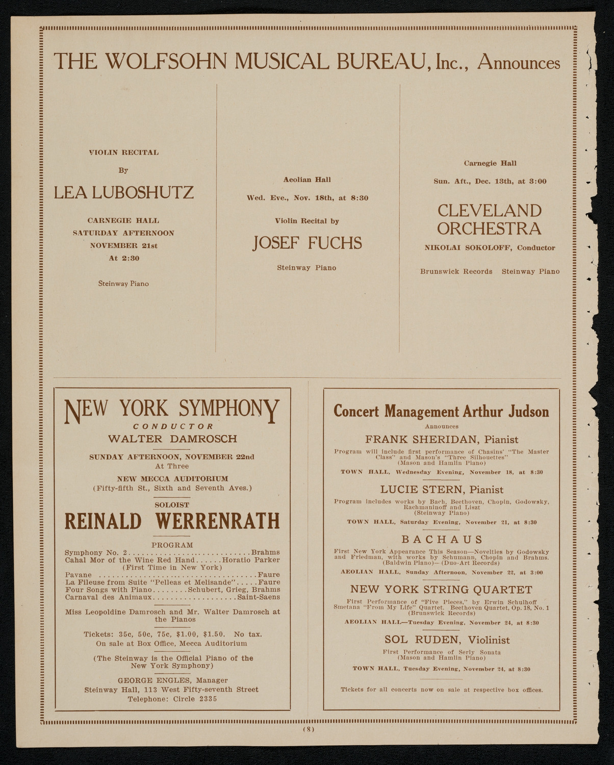 Newman Traveltalks: Norway and Sweden, November 15, 1925, program page 8