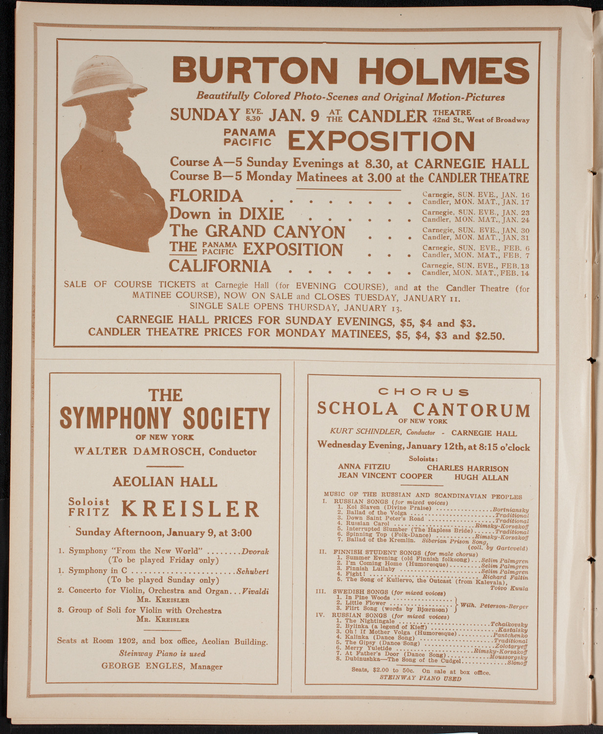 New York Philharmonic, January 8, 1916, program page 8