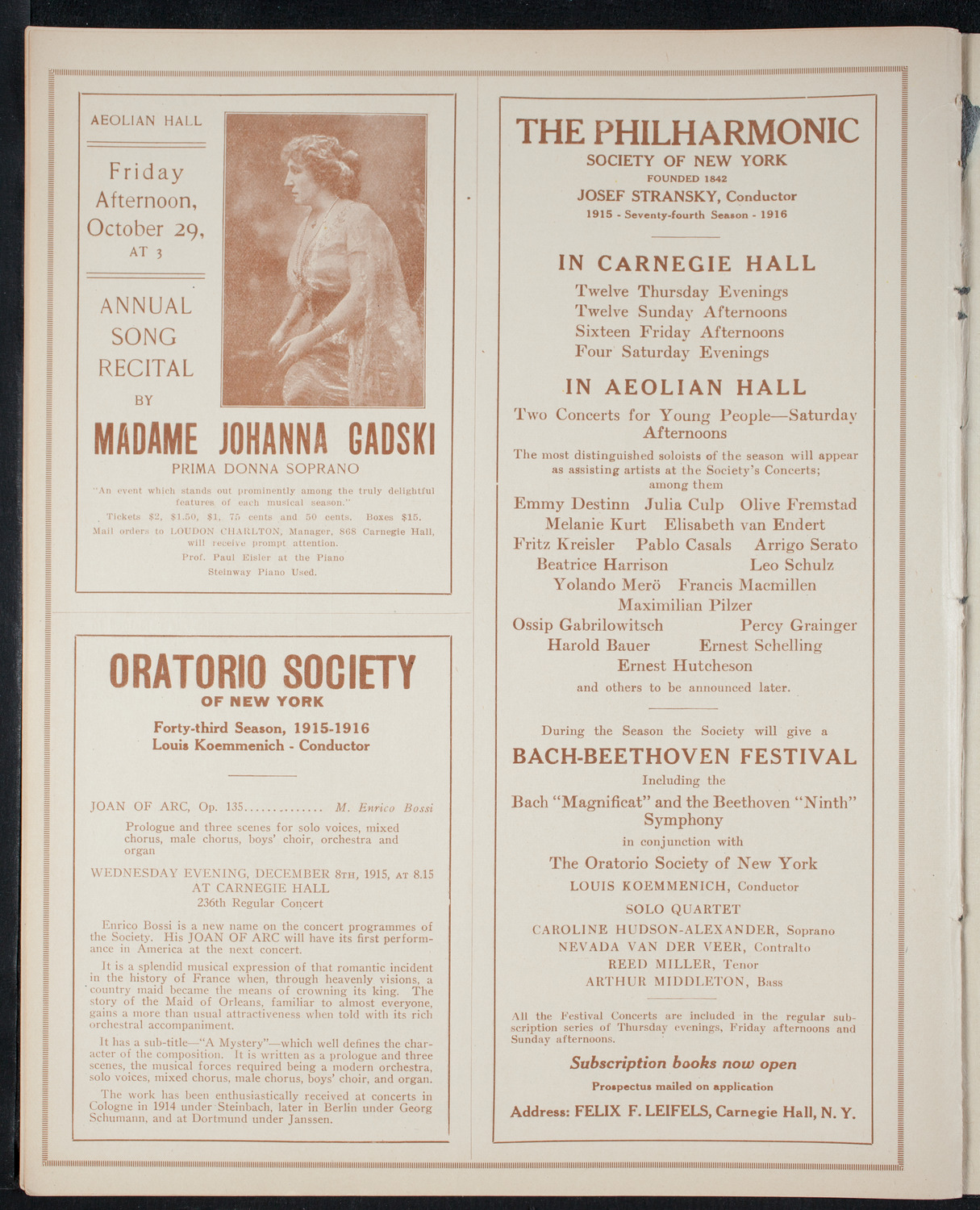 Fashion Show: "Yesterday or To-Morrow", October 9, 1915, program page 10