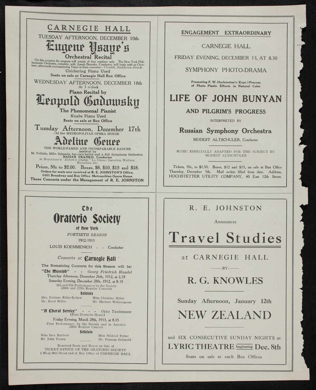 Newman Traveltalks: Munich to Berlin, December 8, 1912, program page 10