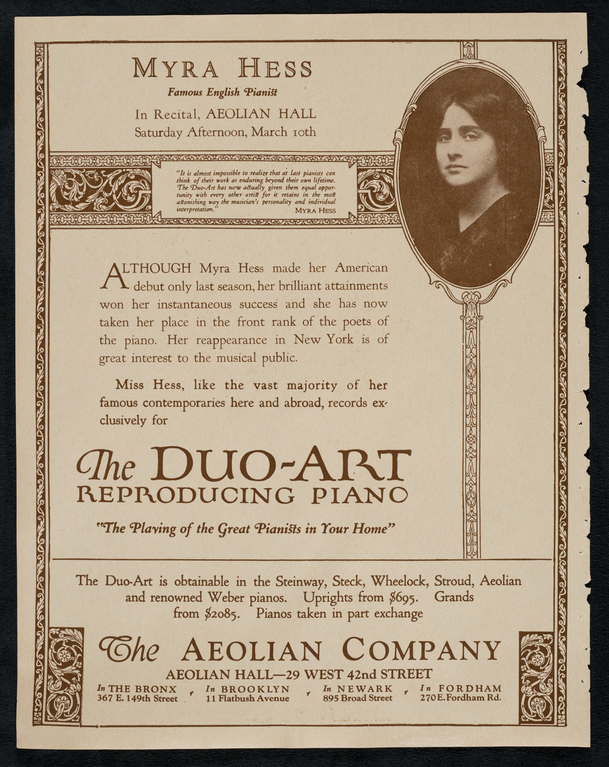 New York Symphony Orchestra, March 8, 1923, program page 2