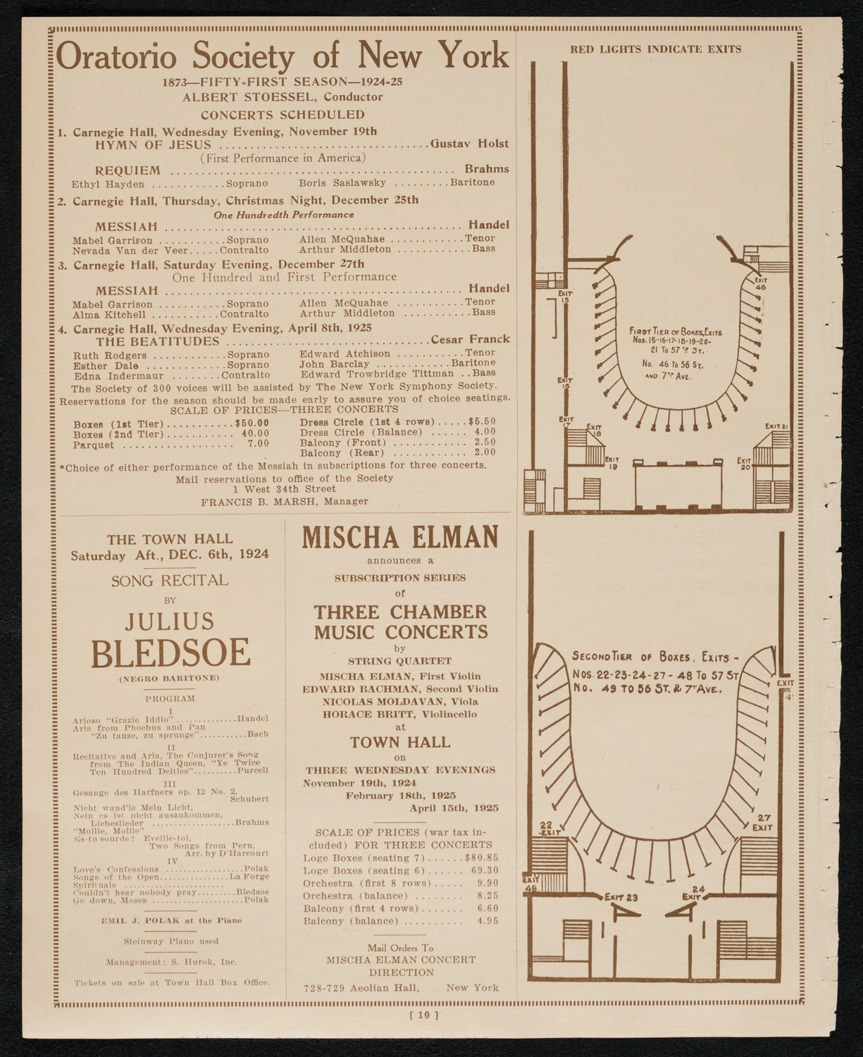 Cancelled Recital: Marie Gabrielle Leschetizky, October 27, 1924, program page 10