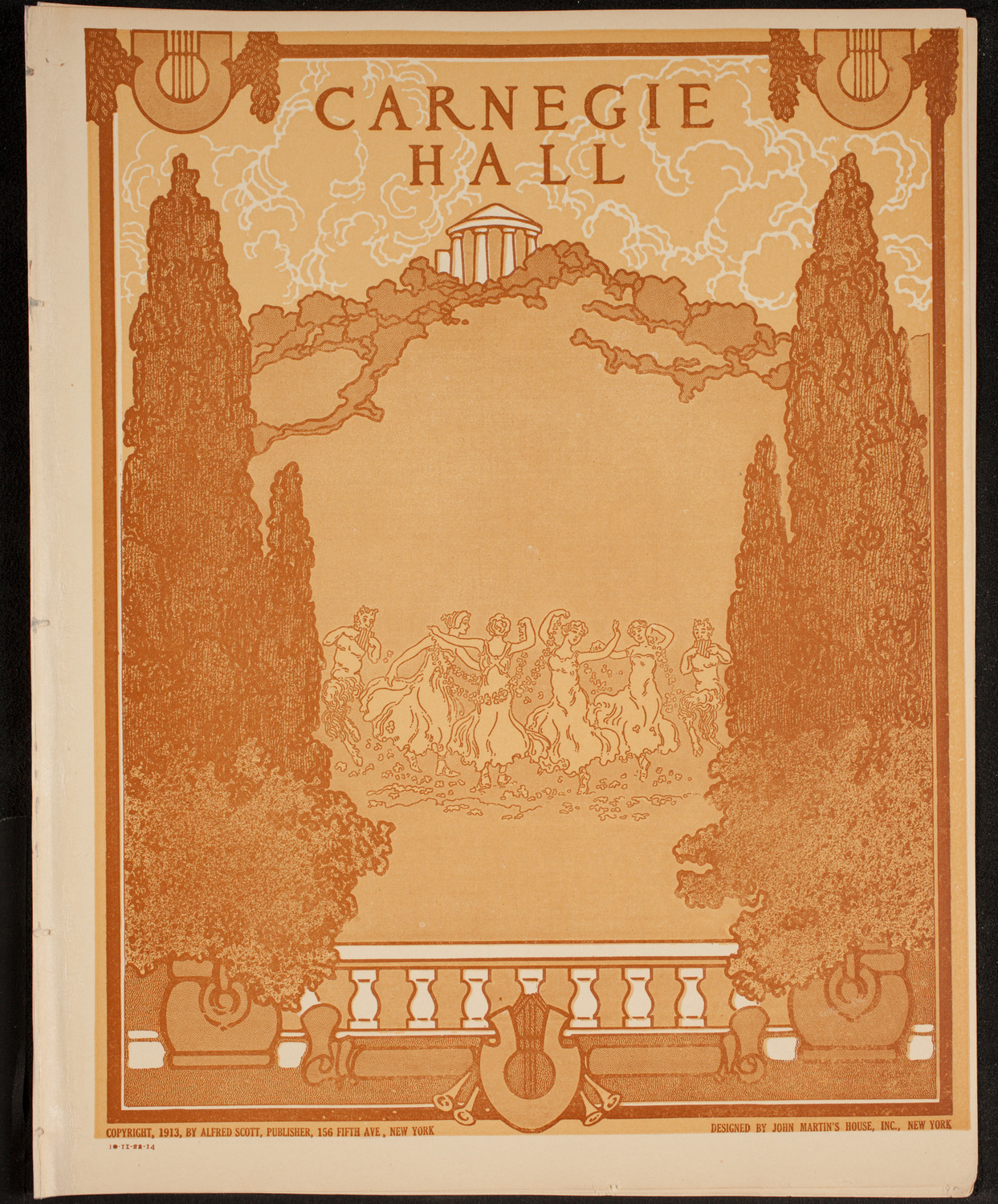 Carl Friedberg, Piano, November 2, 1914, program page 1