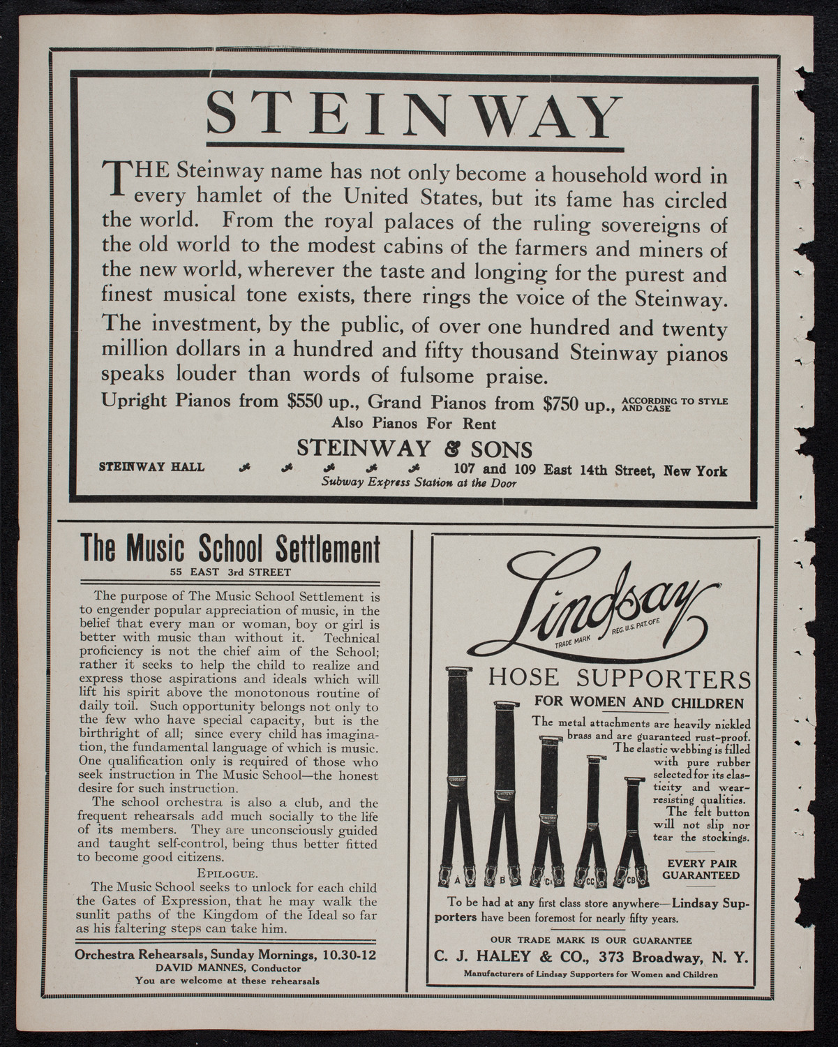 Russian Symphony Society of New York, March 3, 1912, program page 4