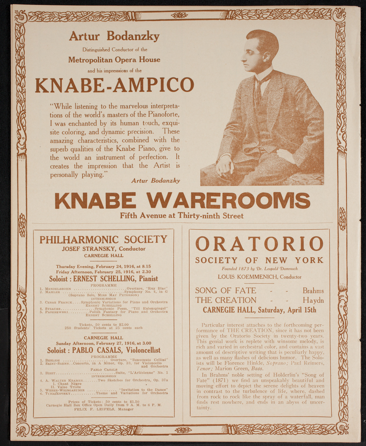 Patriotic Rally for National Defense, February 23, 1916, program page 12