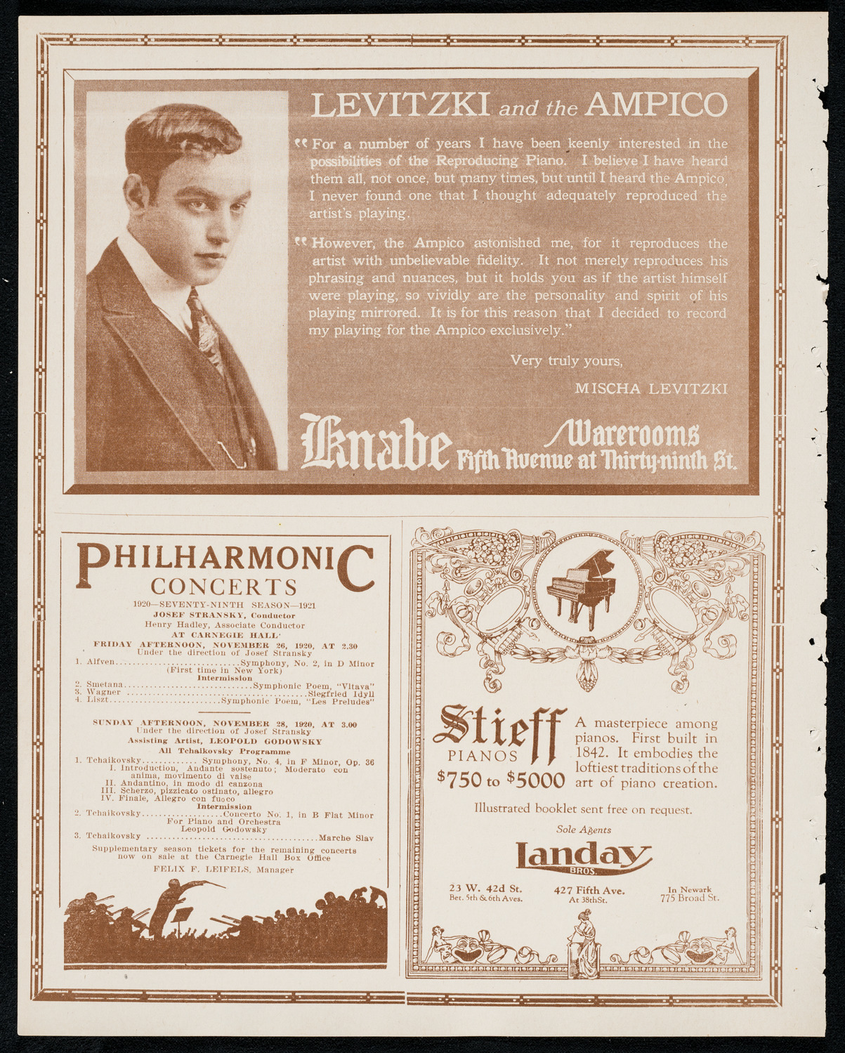 National Symphony Orchestra, November 24, 1920, program page 12