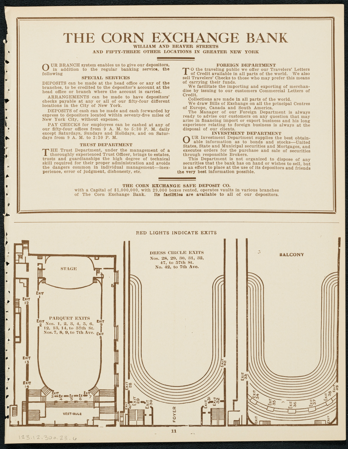New York Philharmonic, December 30, 1923, program page 11