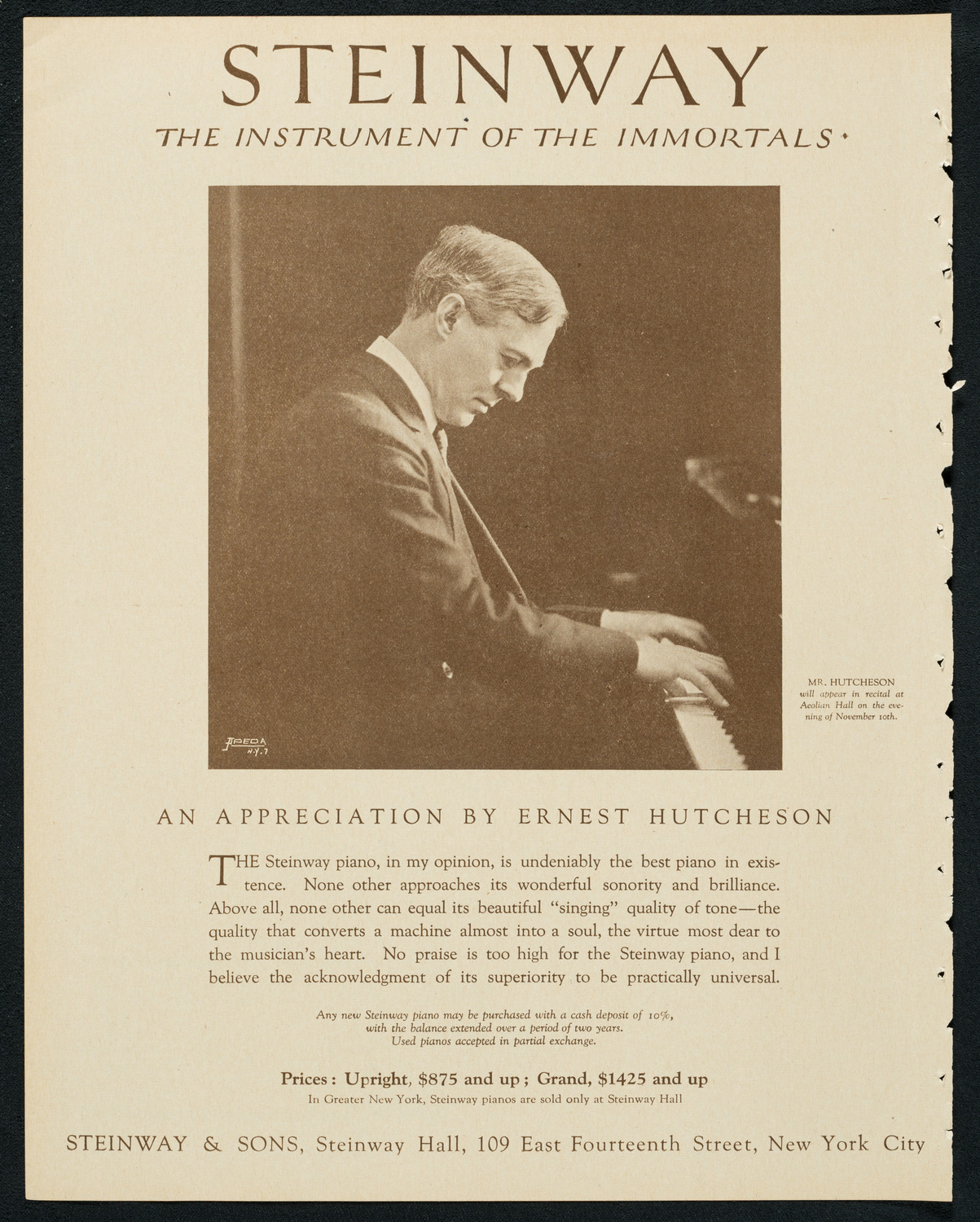 New York Symphony Orchestra: Beethoven Cycle, November 8, 1923, program page 4