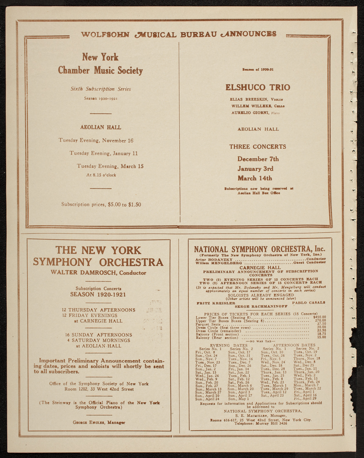 Don Rinardi Fuchs, May 29, 1920, program page 8