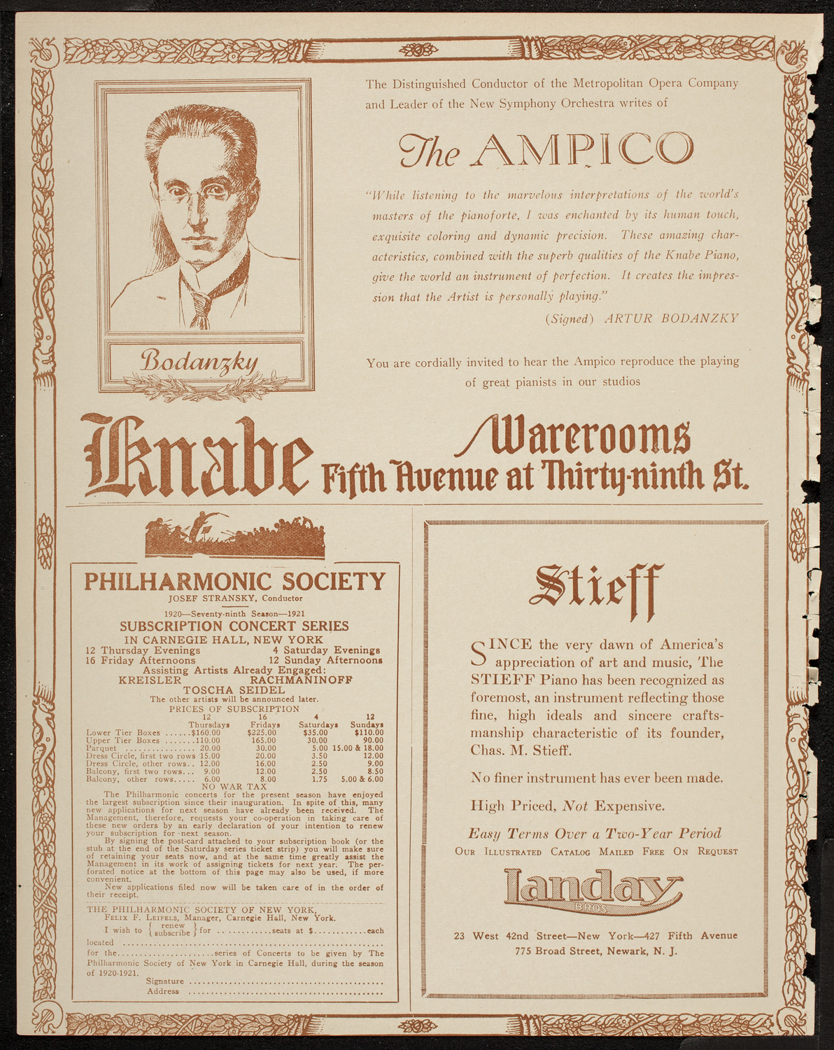 Isadora Duncan Dancers, May 14, 1920, program page 12