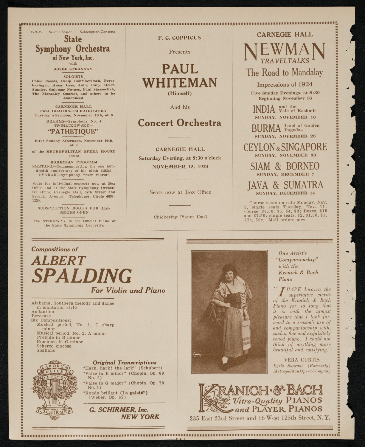 Symphony Concert for Young People, November 8, 1924, program page 6