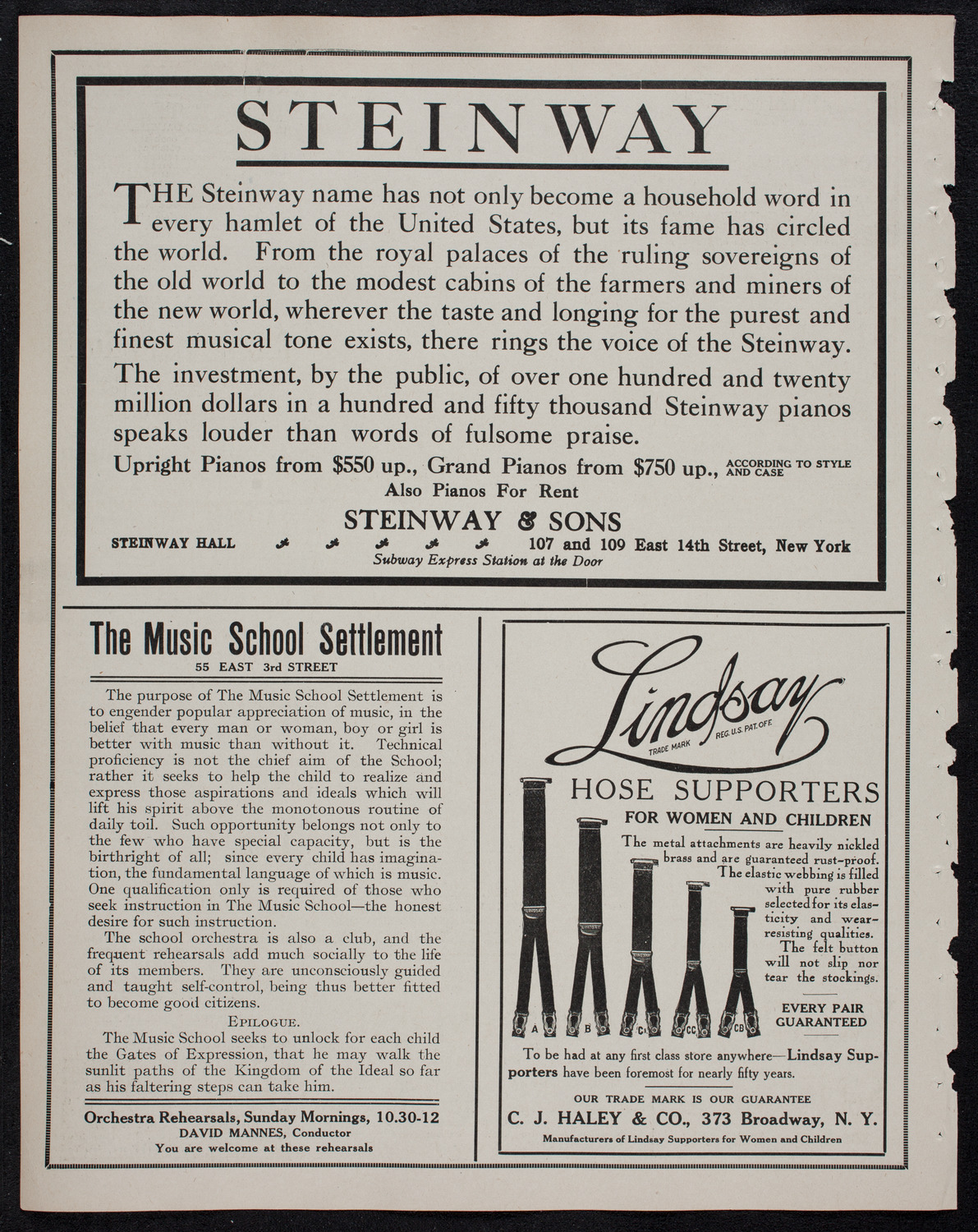 Russian Symphony Society of New York, March 2, 1912, program page 4