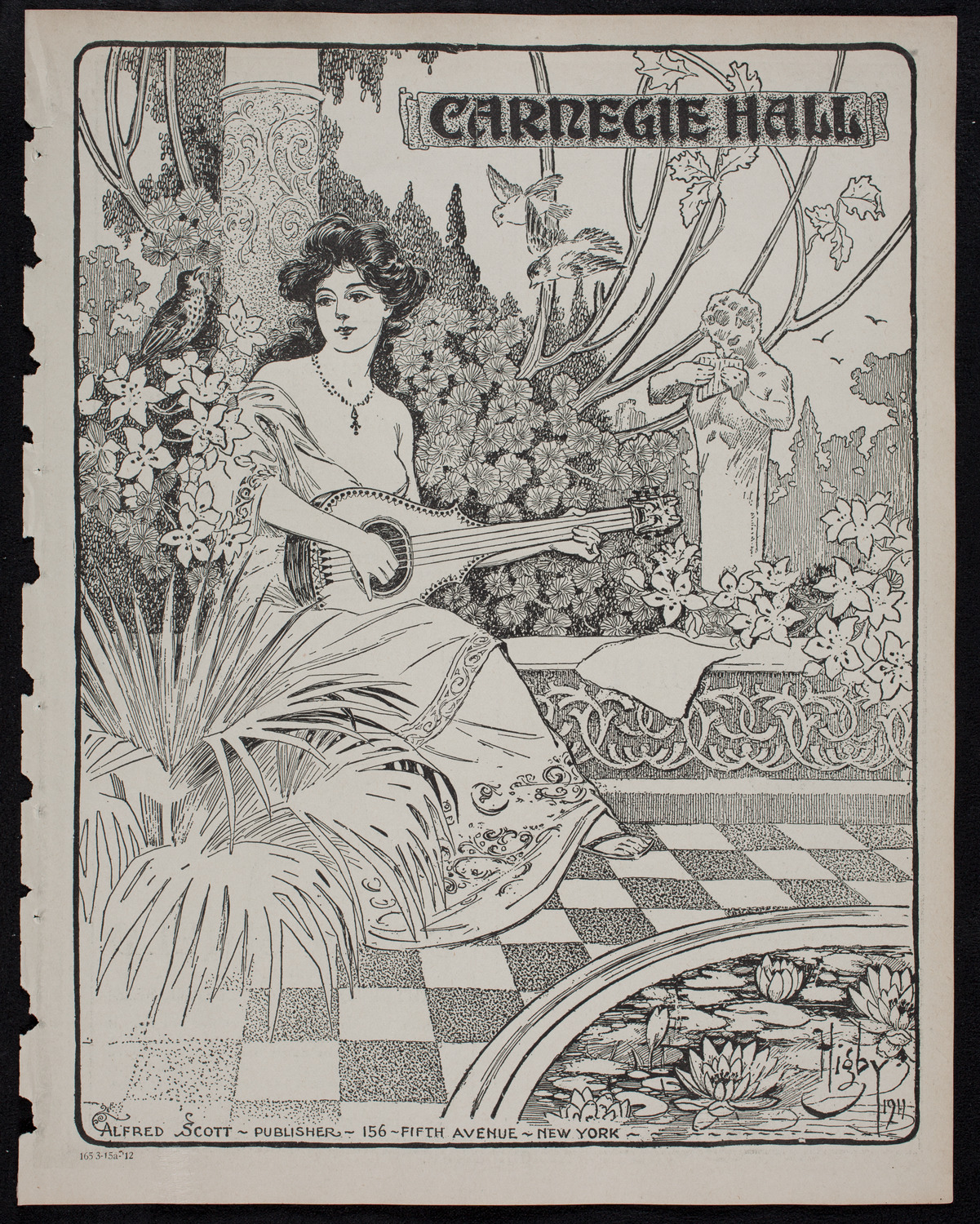 New York Philharmonic, March 15, 1912, program page 1