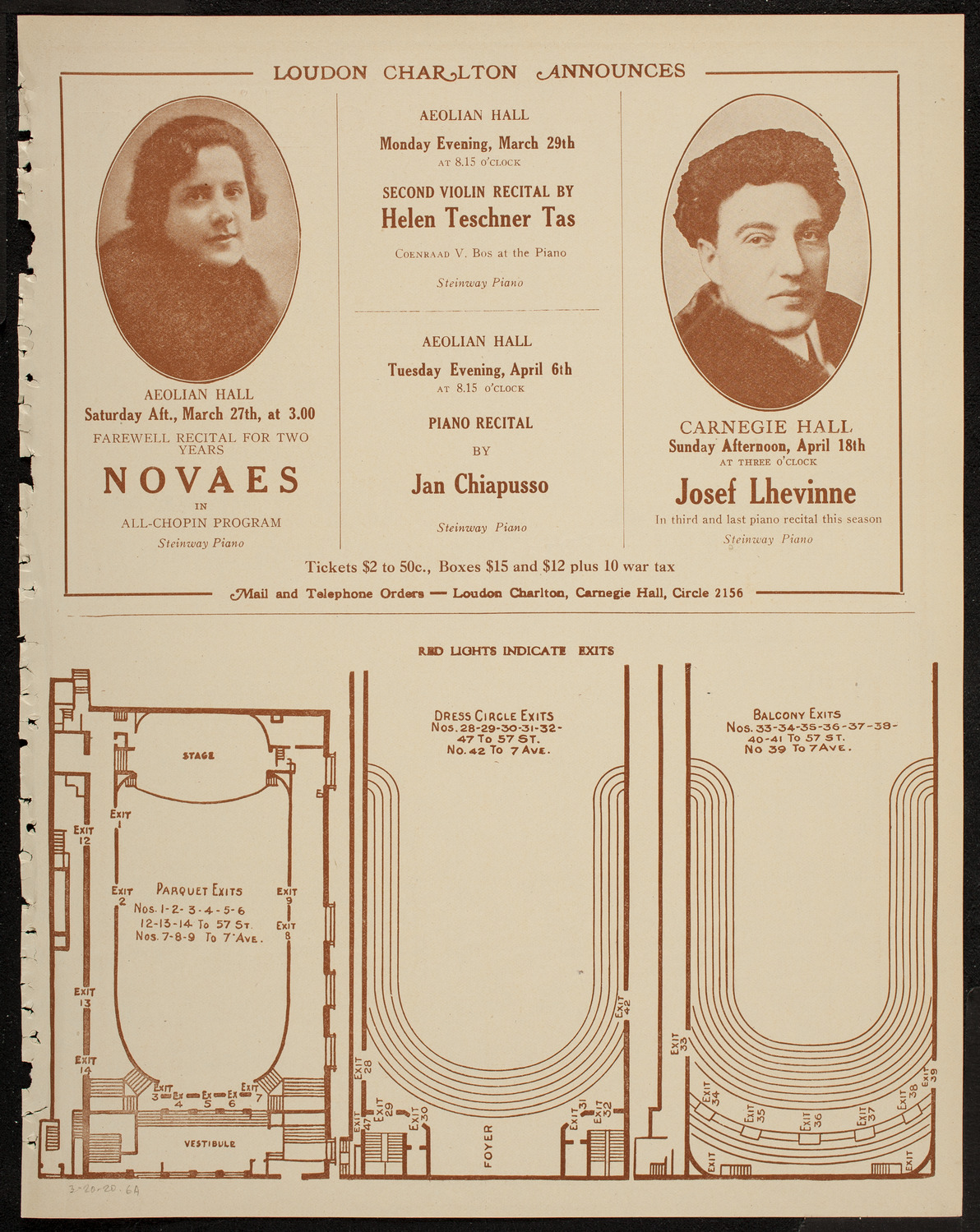 Boston Symphony Orchestra, March 20, 1920, program page 11