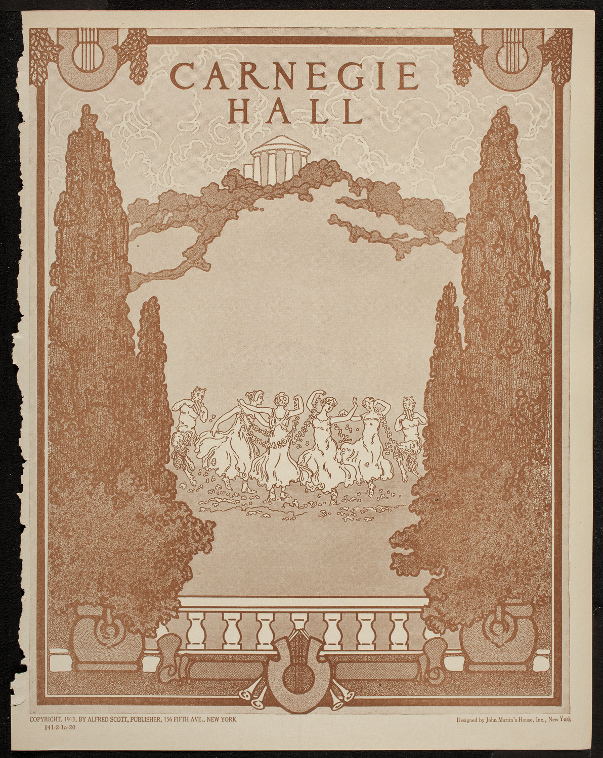New York Philharmonic, February 1, 1920, program page 1
