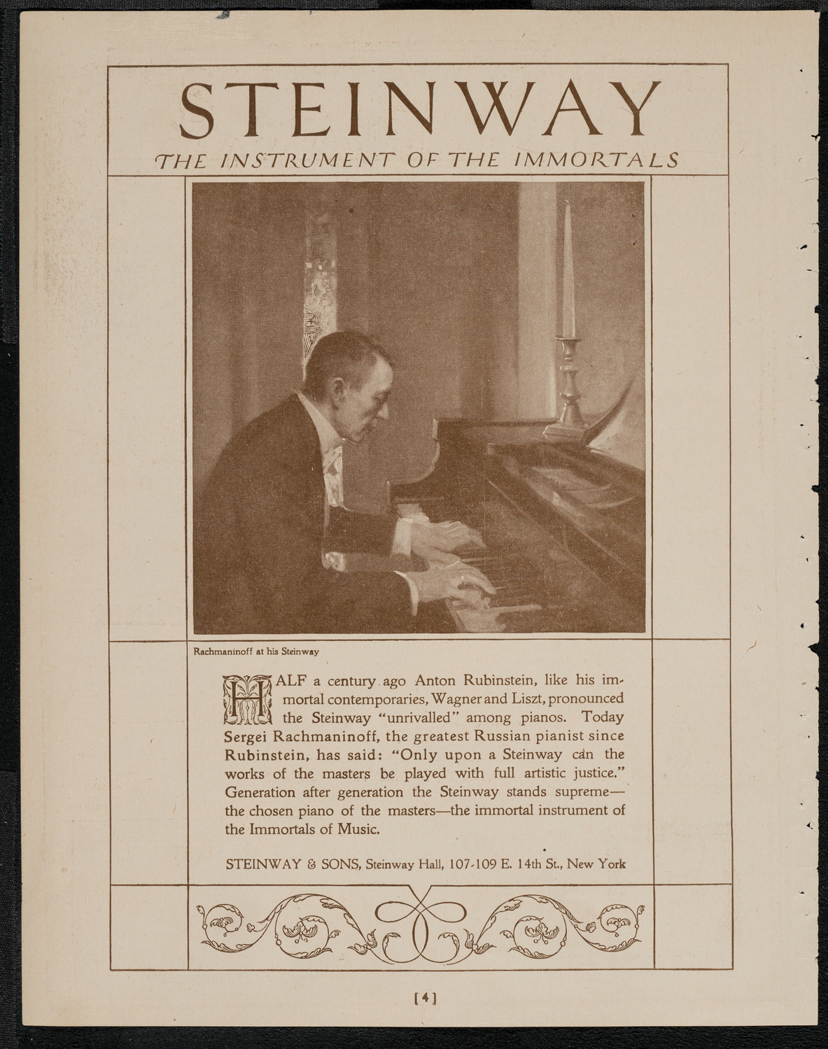 Celebration by American University Women to Honor and Welcome Marie Curie, May 18, 1921, program page 4