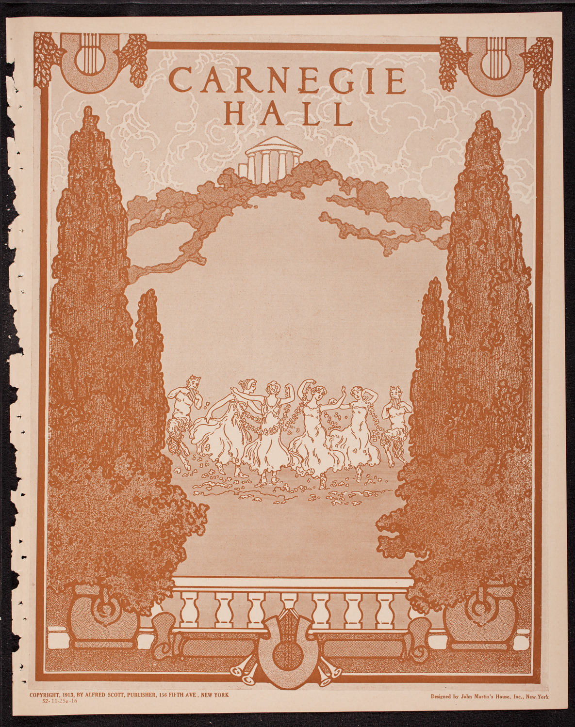 New York Symphony Orchestra, November 25, 1916, program page 1