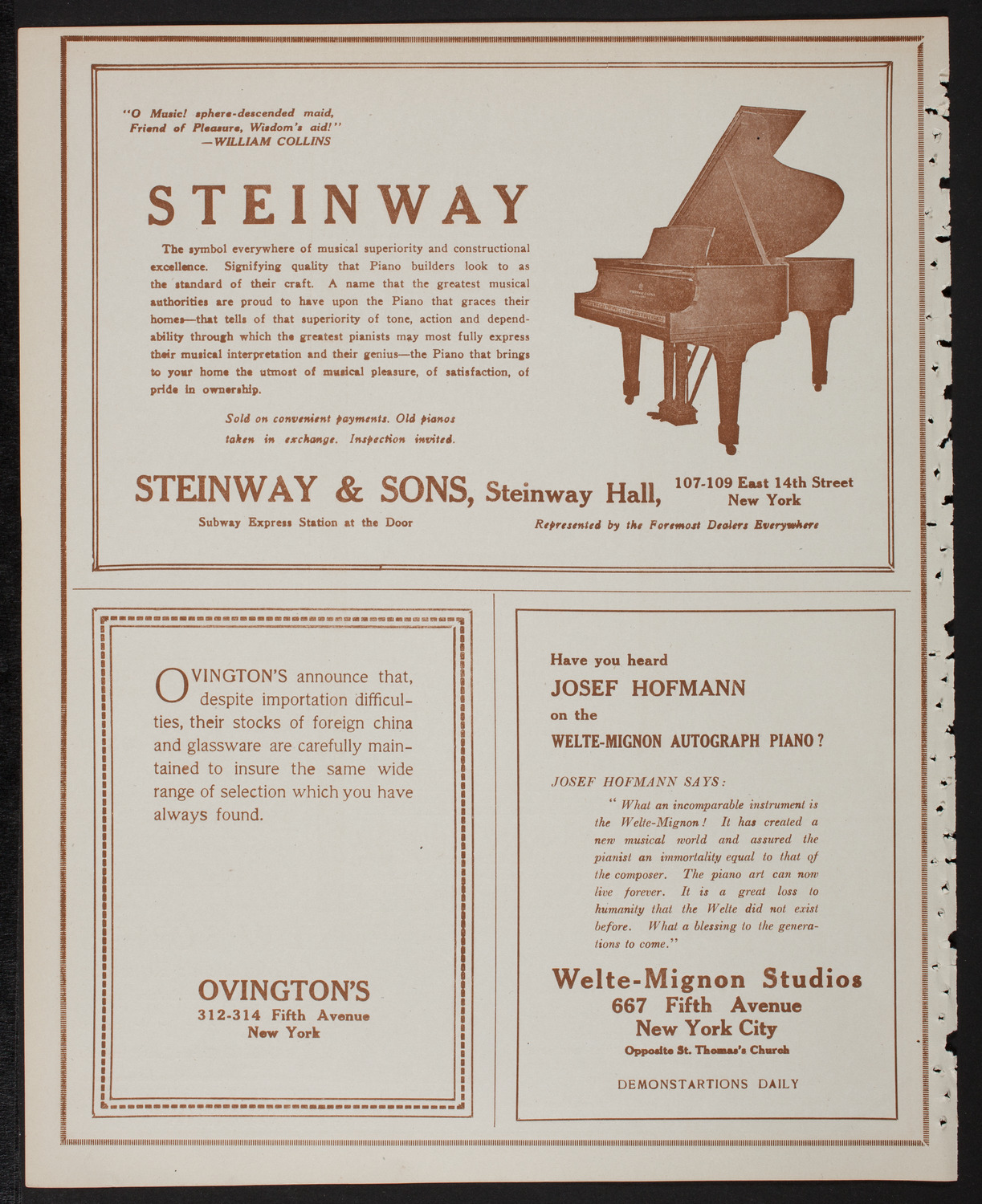 Meeting: The Humanitarian Cult, February 4, 1918, program page 4