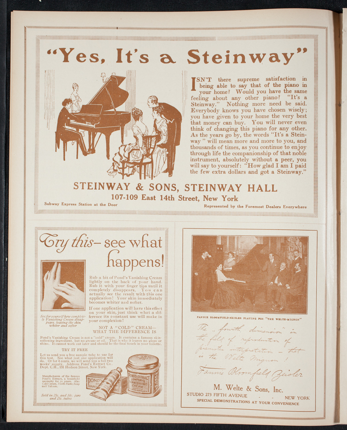 Roy Chandler's South American Series: Spring Byington-Chandler "A Trip to the Argentine", November 24, 1915, program page 4