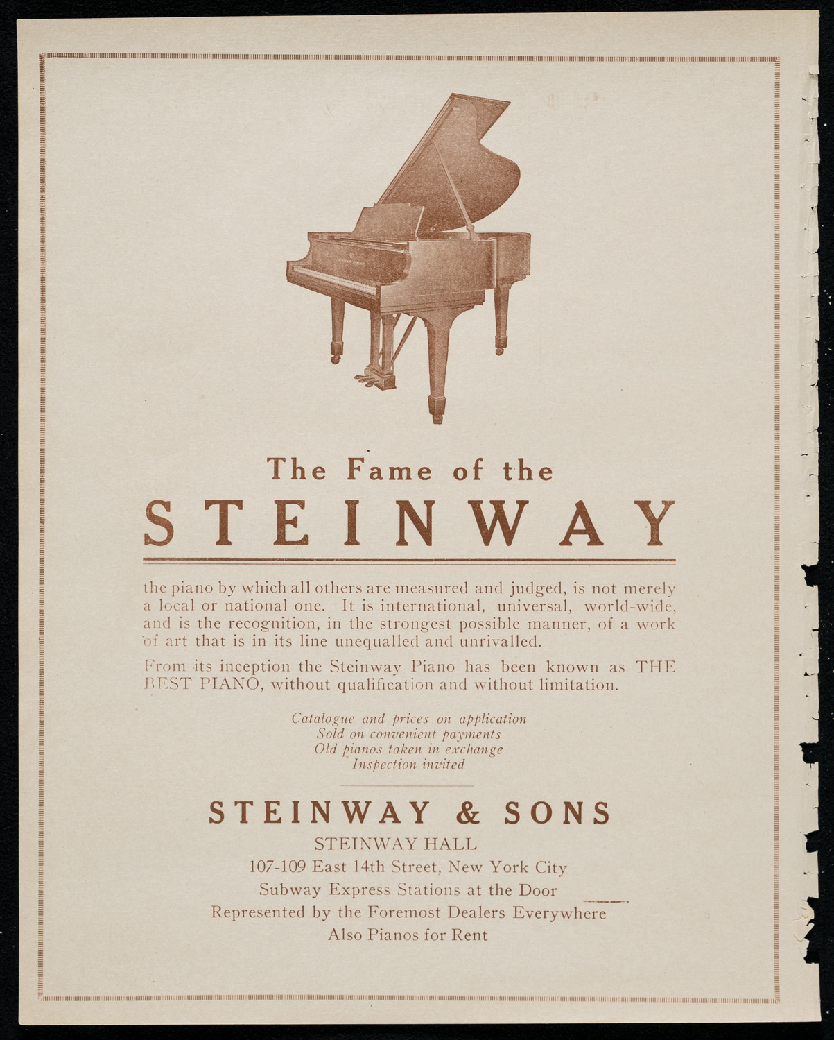 Philadelphia Orchestra, October 26, 1920, program page 4