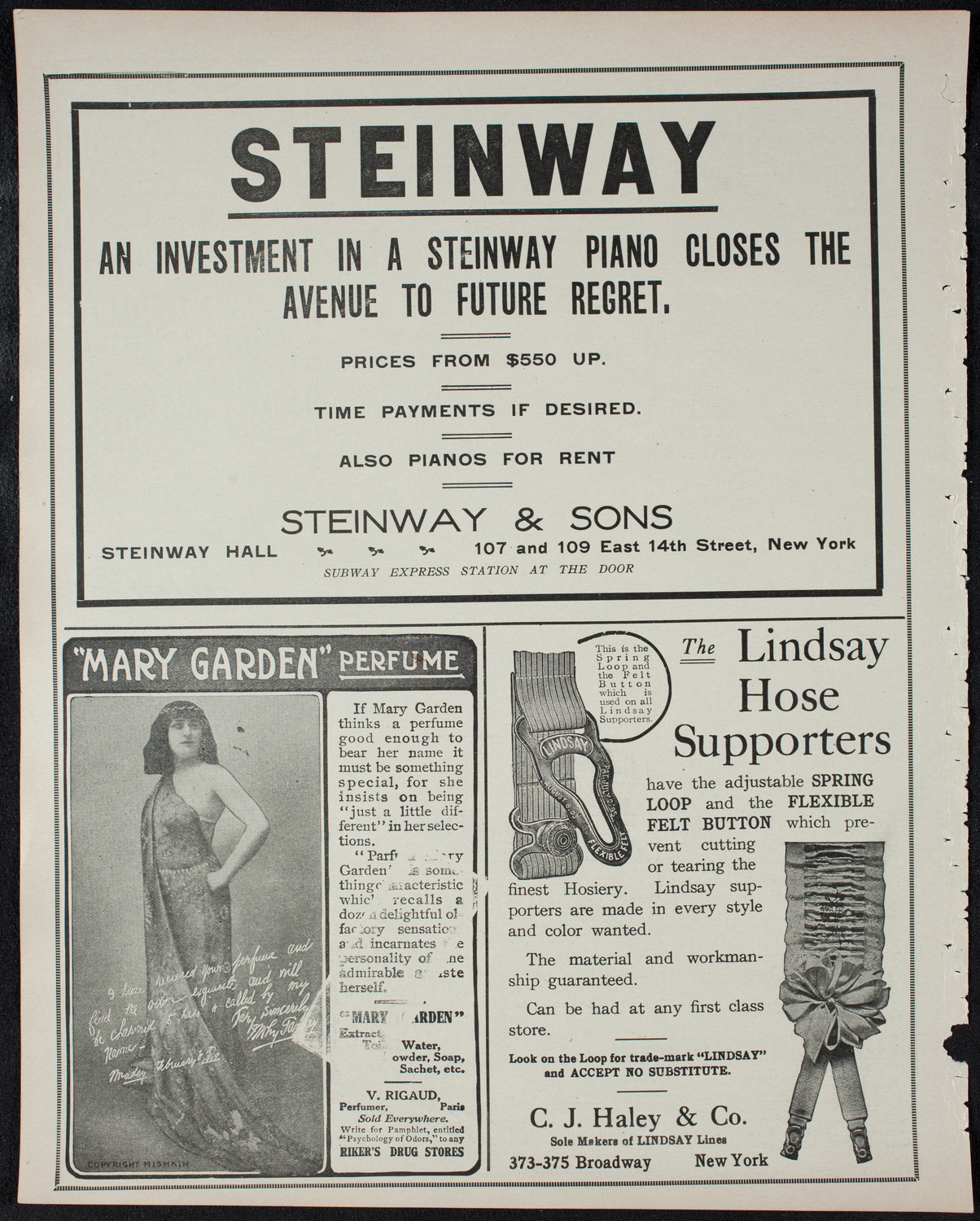 Oratorio Society of New York, February 28, 1911, program page 4