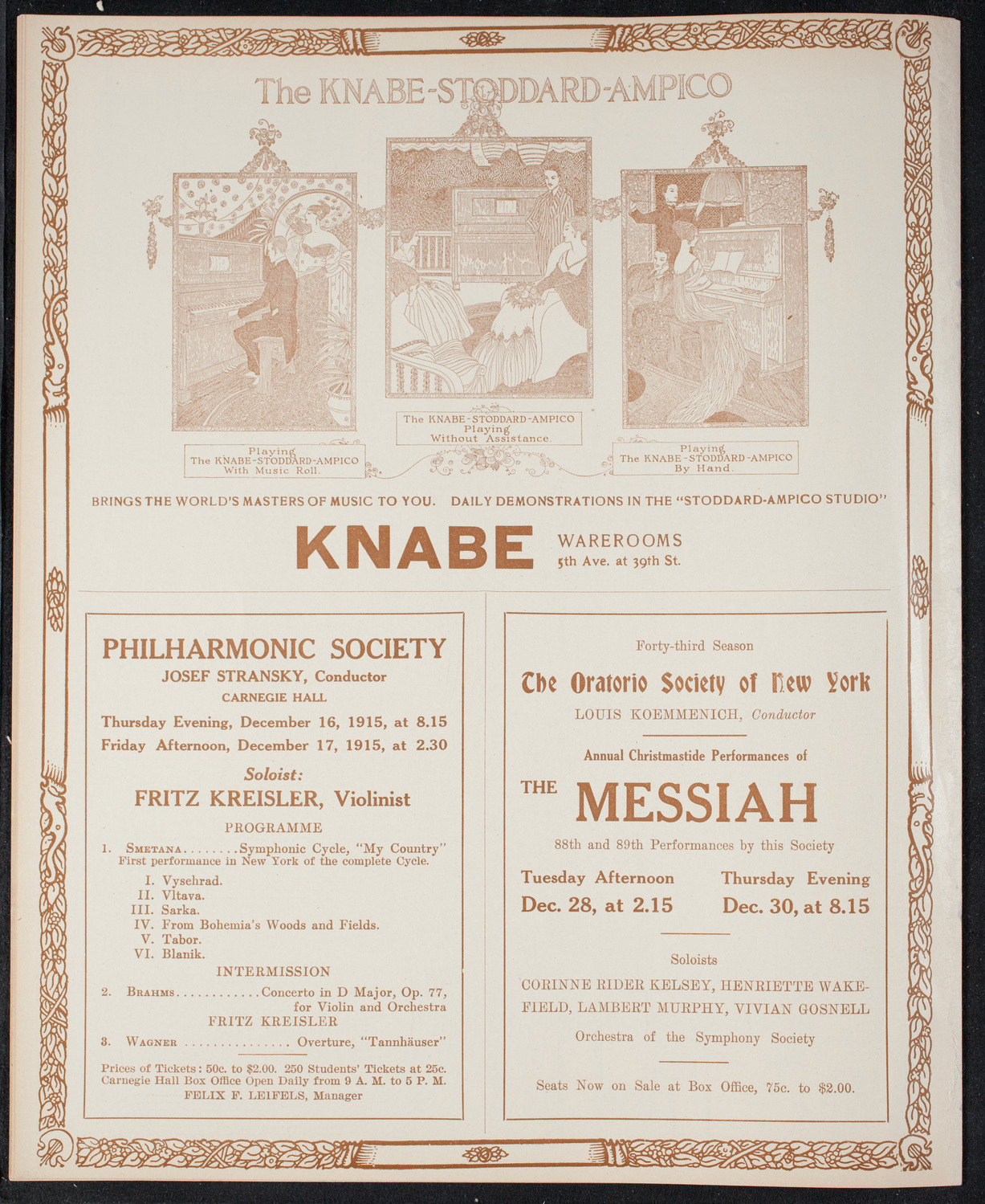 Elmendorf Lecture: The Grand Canyon of Arizona, December 12, 1915, program page 12
