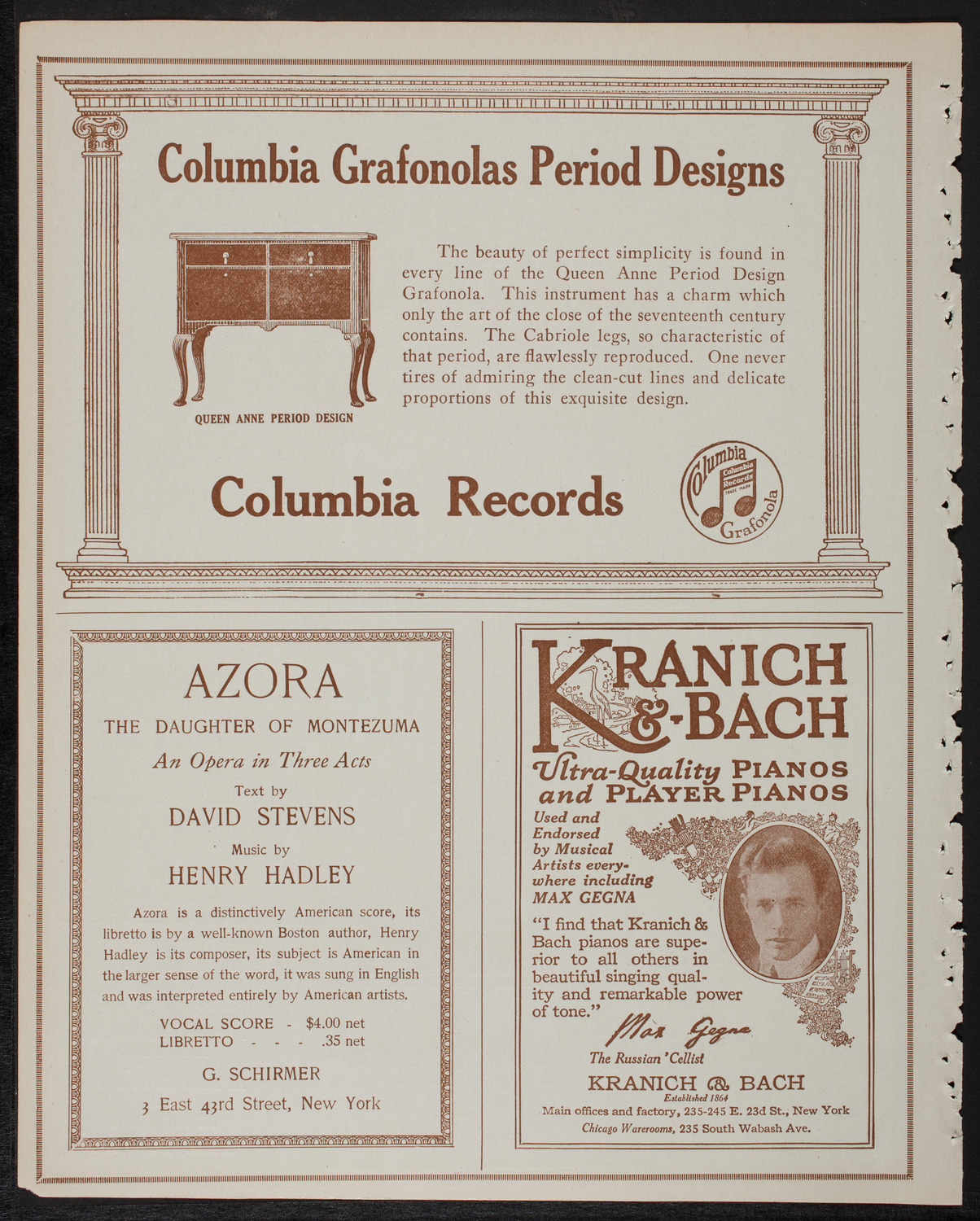 Josef Hofmann, Piano, January 26, 1918, program page 6