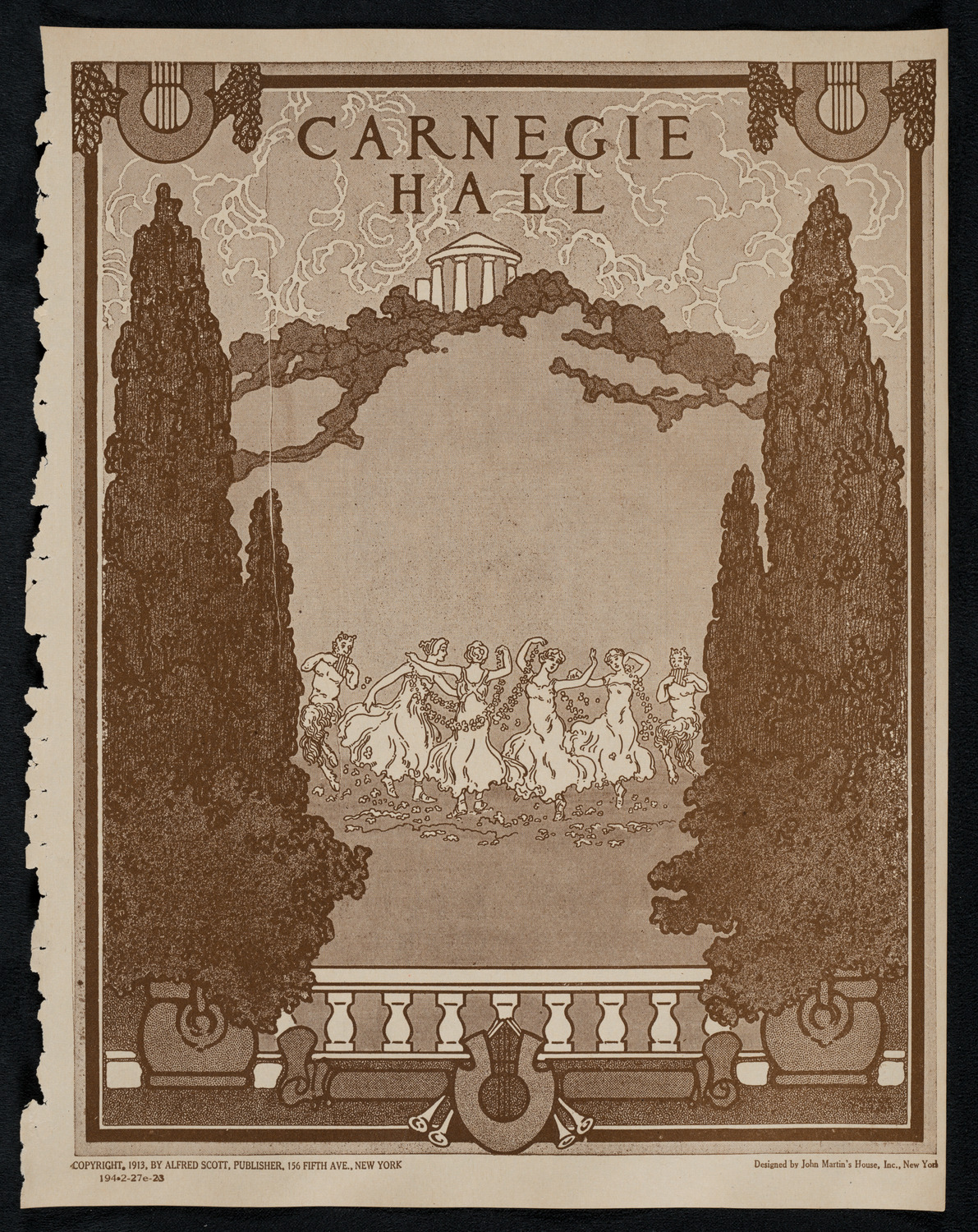 Philadelphia Orchestra, February 27, 1923, program page 1