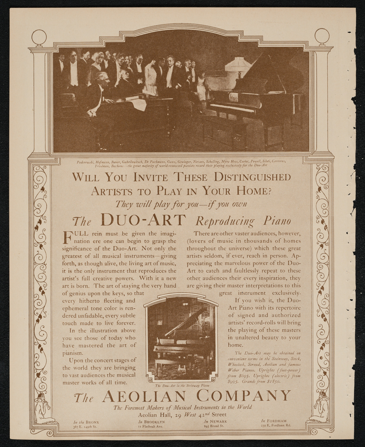 English Grand Opera Company: Rheingold, November 10, 1924, program page 2