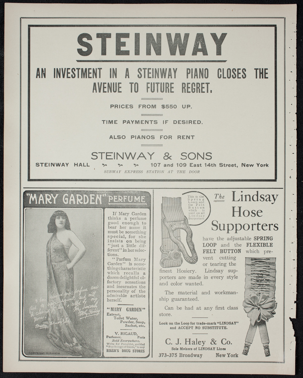 New York Philharmonic, February 5, 1911, program page 4