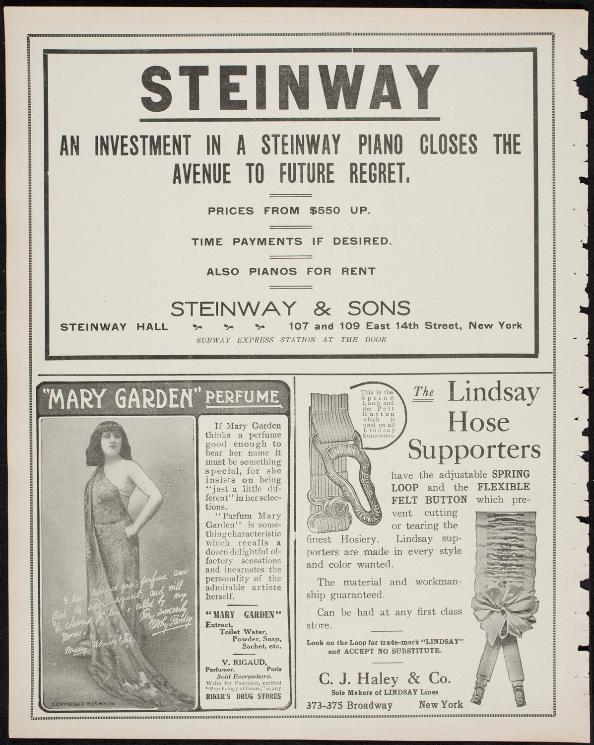 Oratorio Society of New York, March 10, 1911, program page 4