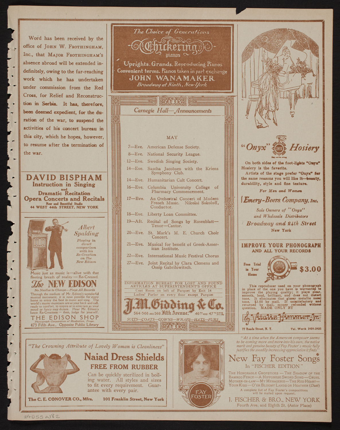 Karl Marx 100th Anniversary Celebration, May 5, 1918, program page 3