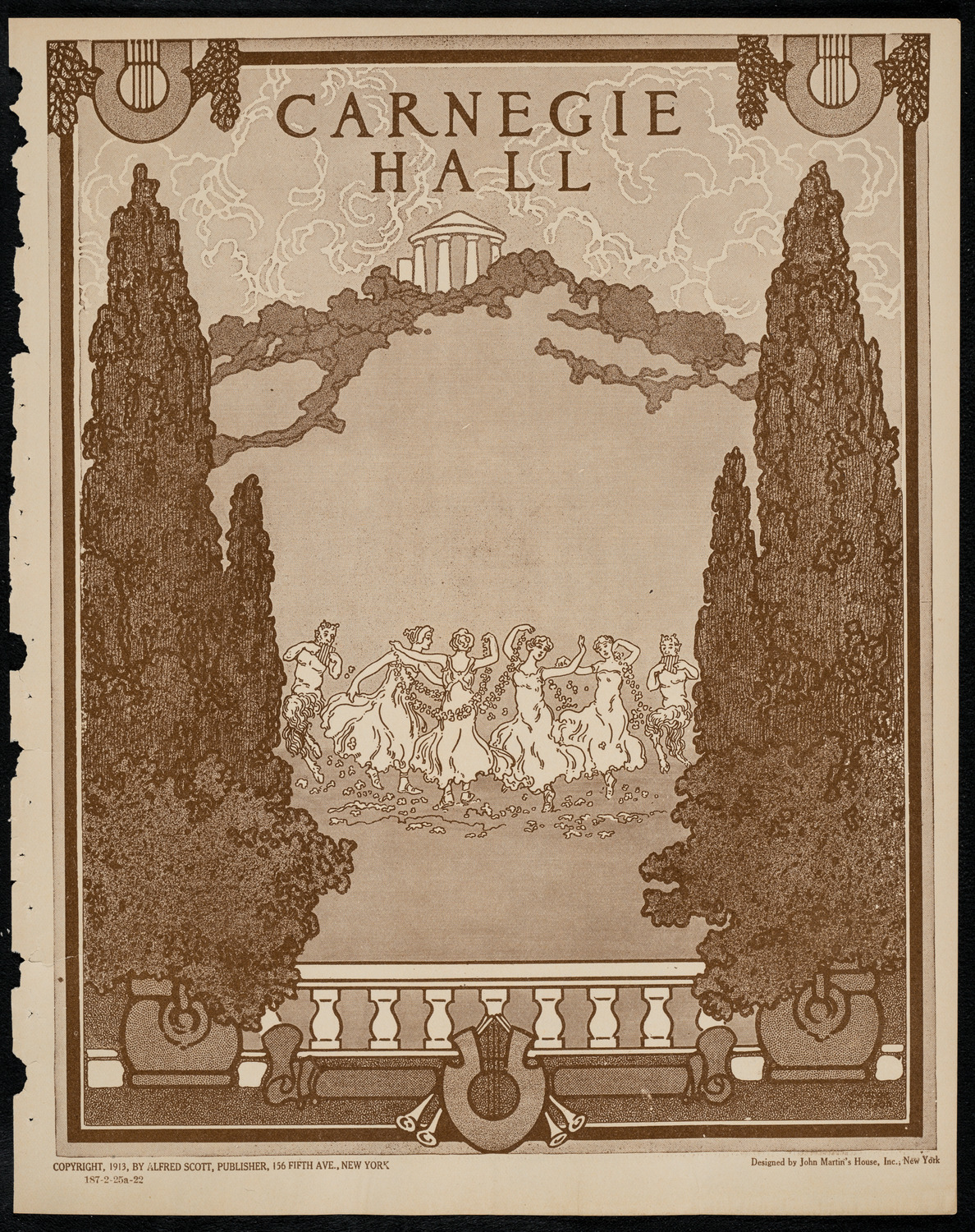 Fritz Kreisler, Violin, February 25, 1922, program page 1