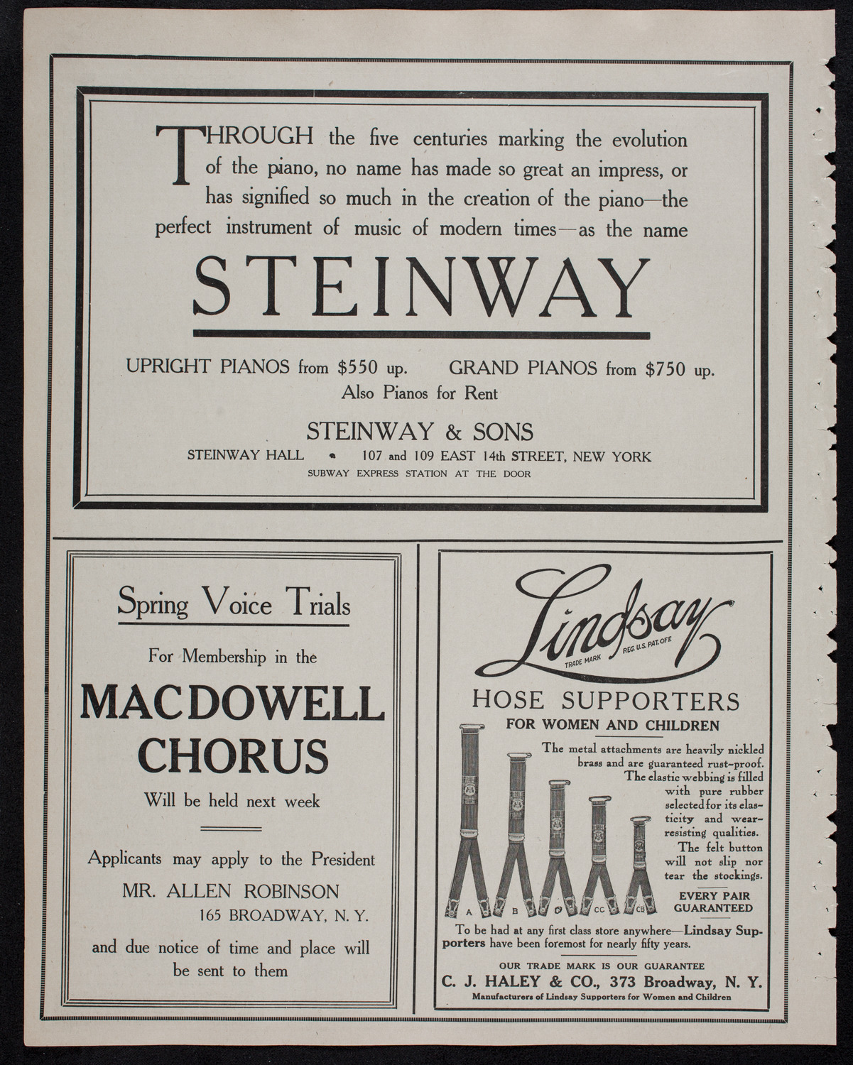 Maximilian Pilzer, Violin, April 25, 1912, program page 4