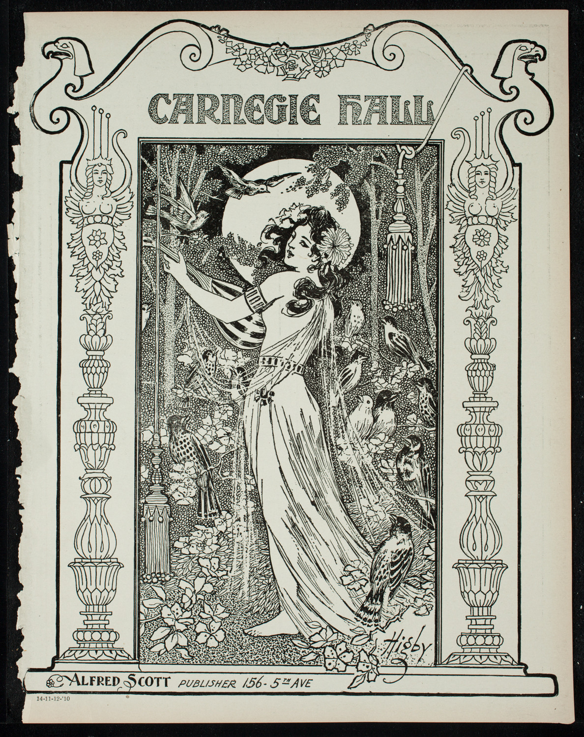 Boston Symphony Orchestra, November 12, 1910, program page 1