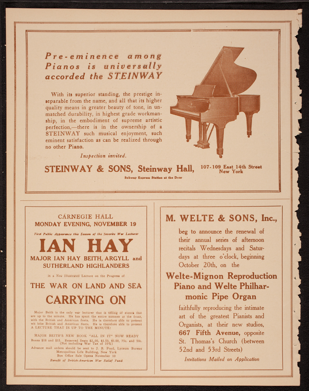 Russian Symphony Society of New York, November 17, 1917, program page 4