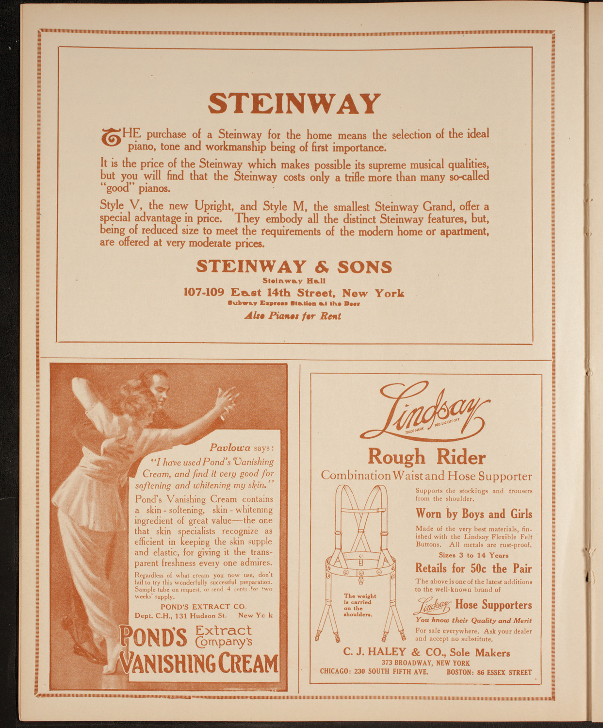 Boston Symphony Orchestra, February 18, 1915, program page 4