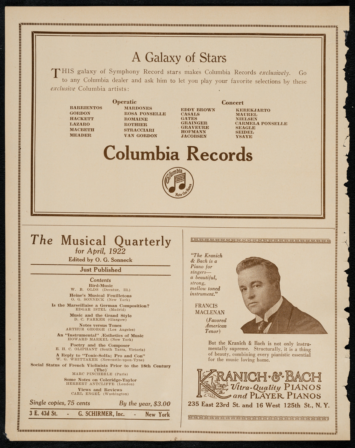 Graduation: Packard Commercial School, May 25, 1922, program page 6