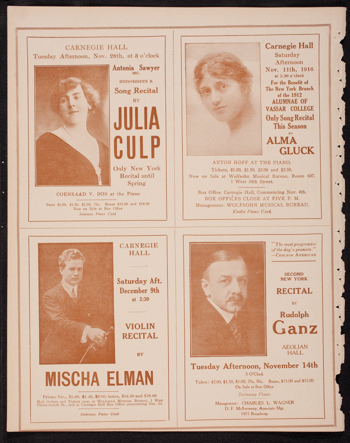 Gustavus Adolphus Festival and Concert, November 6, 1916, program page 10