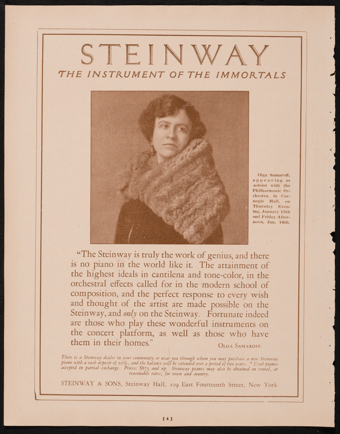 Allen McQuhae, Tenor, January 11, 1925, program page 4