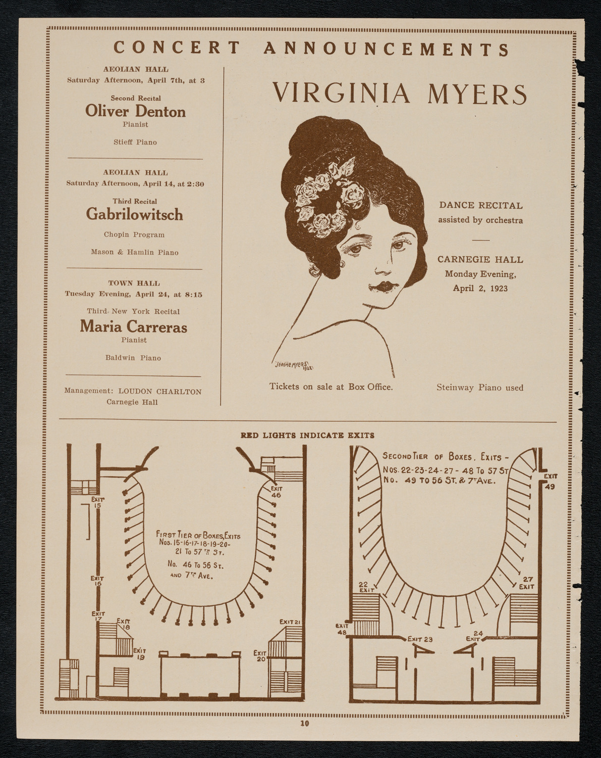 New York Building Superintendents Association Minstrel/Vaudeville Program, March 31, 1923, program page 10