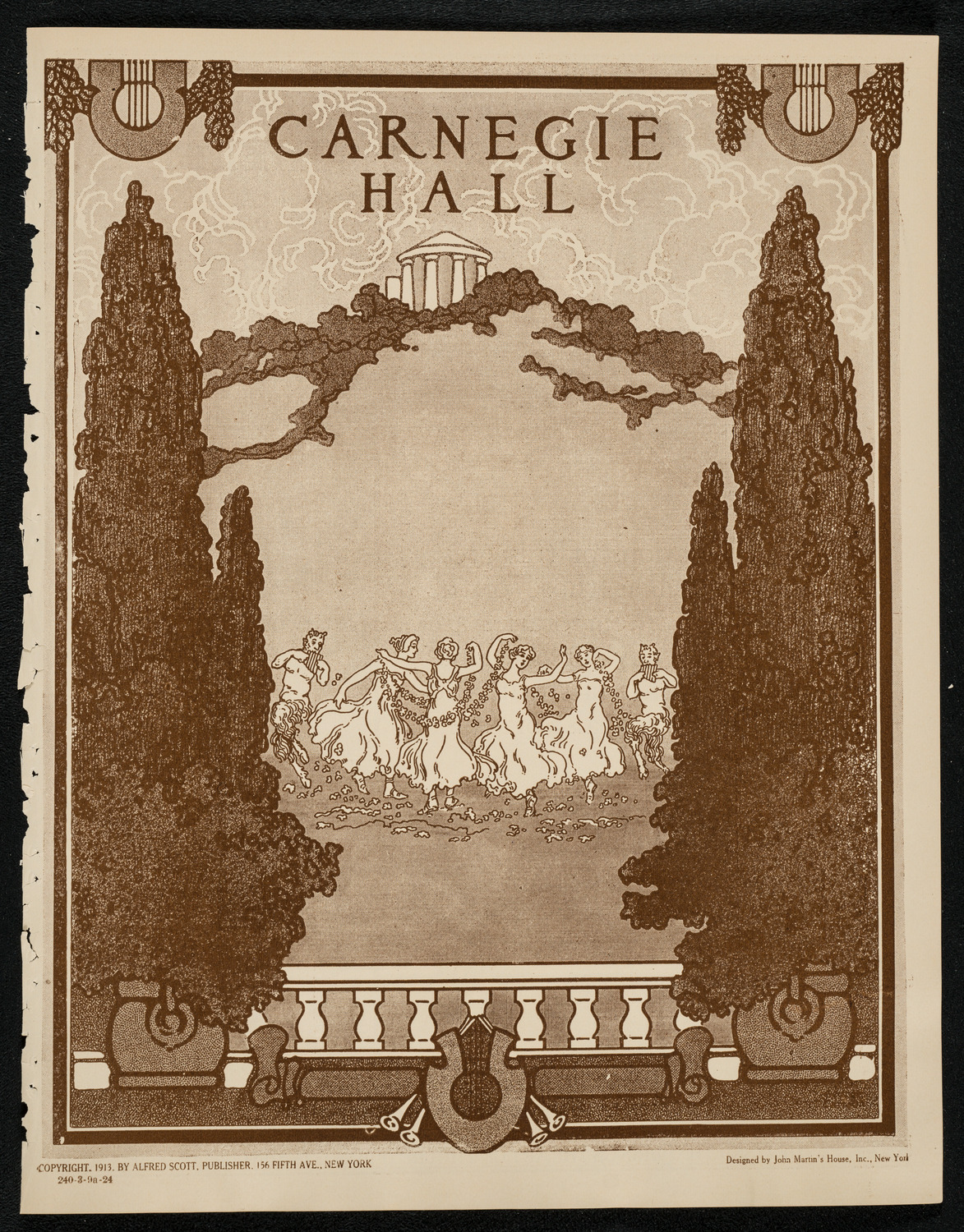 New York Philharmonic, March 9, 1924, program page 1