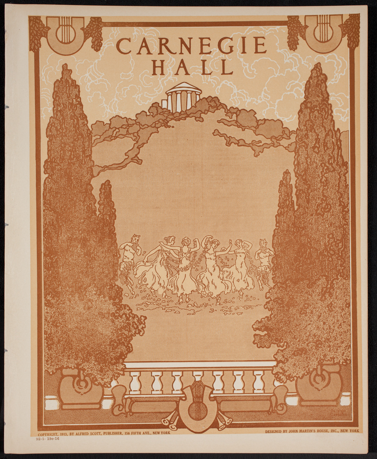 Lecture by Captain Granville Fortescue, January 19, 1916, program page 1