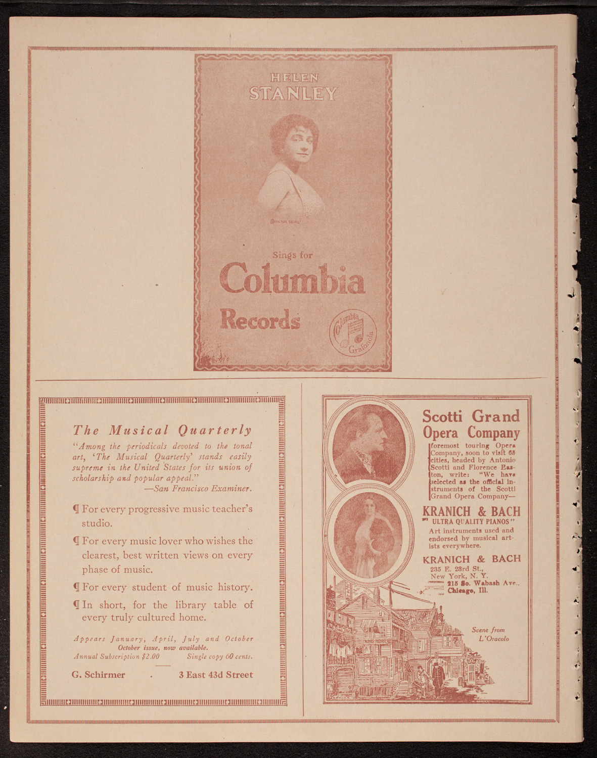 Reinald Werrenrath, Baritone, November 2, 1919, program page 6
