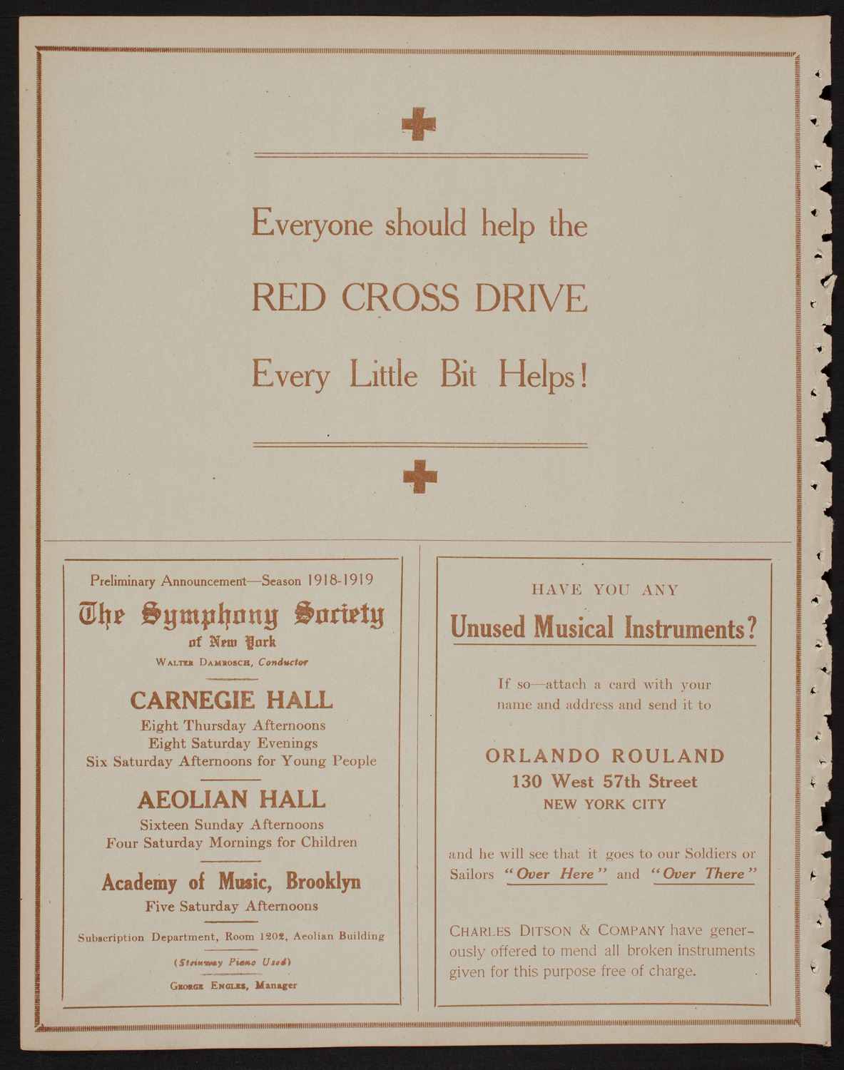 Benefit: Greek-American Institute of New York, May 21, 1918, program page 8