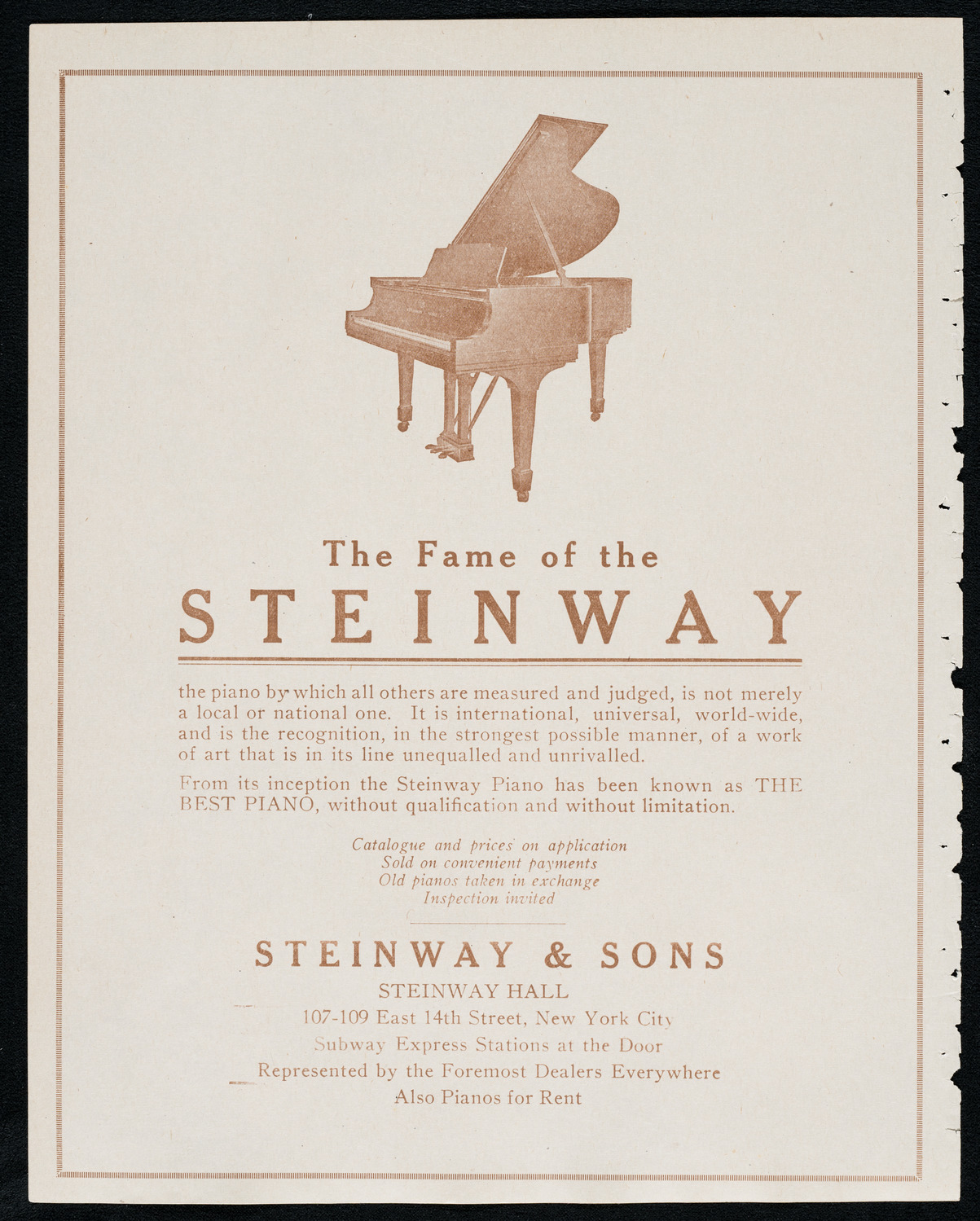 Joan Manén, Violin, November 16, 1920, program page 4