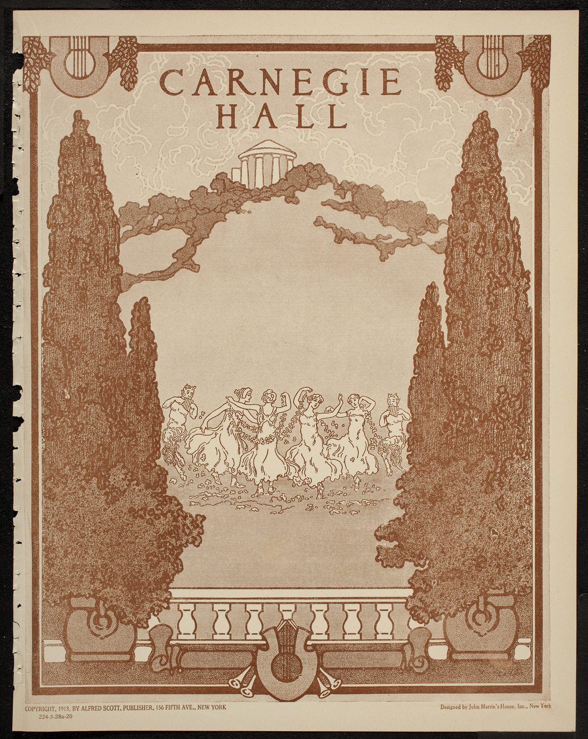 New York Philharmonic, March 28, 1920, program page 1